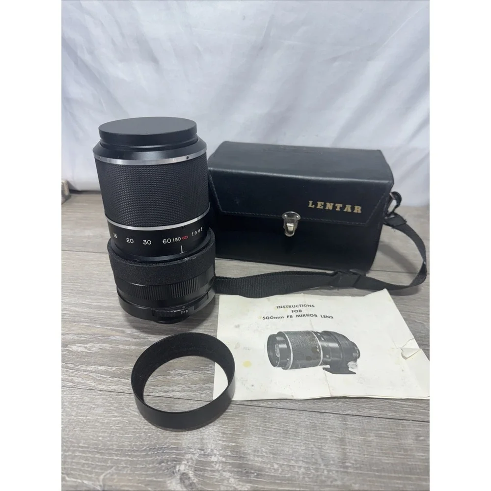 Lentar 500mm F:8 Mirror Lens w/Hood & Caps, Tripod Mount, No.10787 Unknown Mount